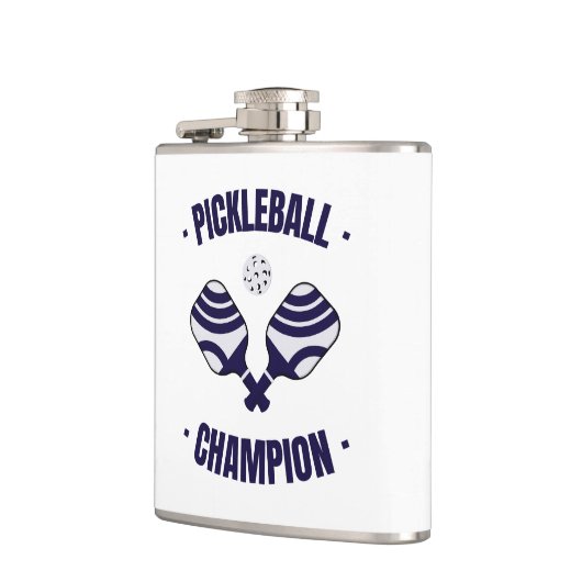 Pickleball Champion Wrapped Flask Flachmann (Links)