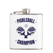 Pickleball Champion Wrapped Flask Flachmann (Vorderseite)