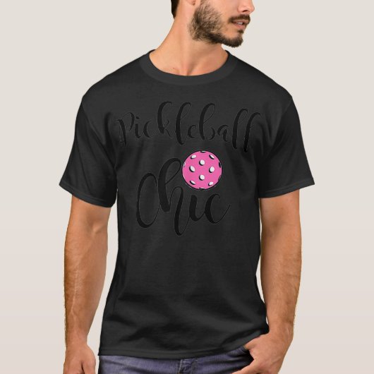 Pickleball Chic Retirement Gift Club T-Shirt (Vorderseite)