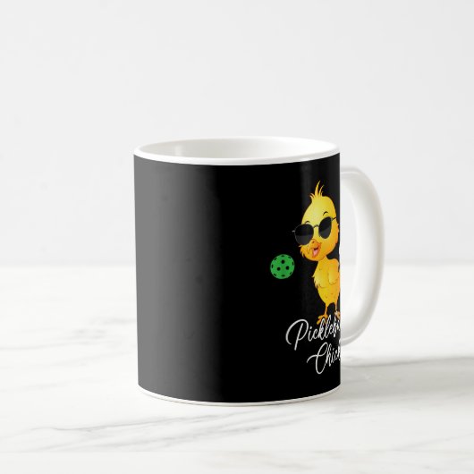 Pickleball Chick, lustiges Pickleball 310 Kaffeetasse (VorderseiteRechts)
