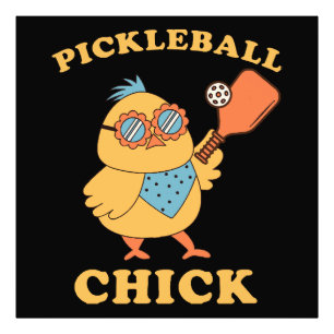 Pickleball Chick - Retro Fotodruck