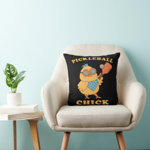 Pickleball Chick - Retro Kissen