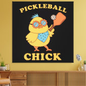 Pickleball Chick - Retro Leinwanddruck (Insitu (Wohnzimmer))