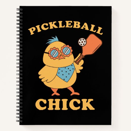 Pickleball Chick - Retro Notizblock (Vorderseite)
