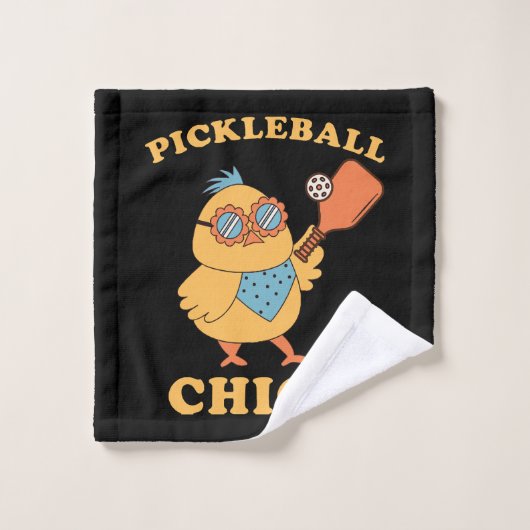 Pickleball Chick - Retro Waschlappen (Waschlappen)