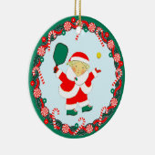 Pickleball Christmas Collectin Keramik Ornament (Rechts)