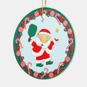 Pickleball Christmas Collectin Keramik Ornament (Links)