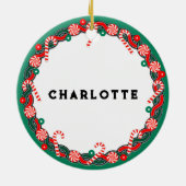 Pickleball Christmas Collectin Keramik Ornament (Hinten)