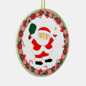 Pickleball Christmas Collectin Keramik Ornament (Rechts)