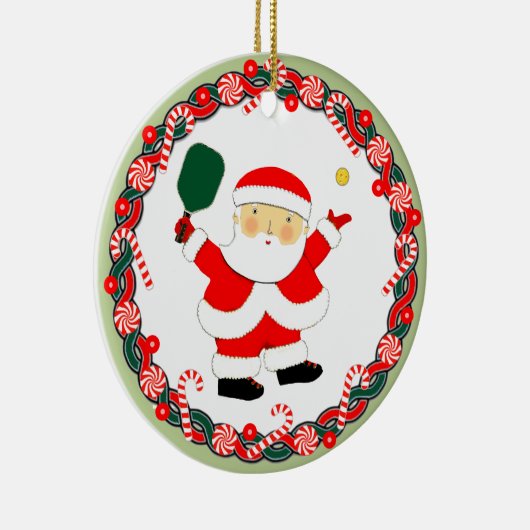 Pickleball Christmas Collectin Keramik Ornament (Rechts)