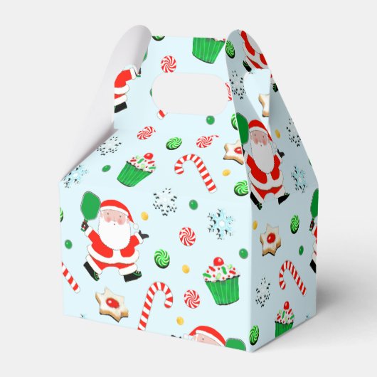 Pickleball Christmas Favor Box Geschenkschachtel (Vorderseite)