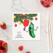 Pickleball Christmas Holiday Sports Party Napkins Serviette (Beispiel)