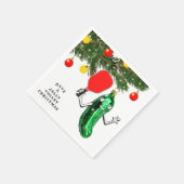 Pickleball Christmas Holiday Sports Party Napkins Serviette (Ecke)