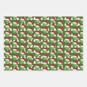 Pickleball Christmas Joy, Candy Cane, Reindeer Geschenkpapier Set (Vorderseite 3)