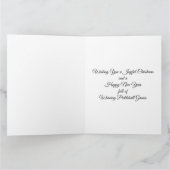 Pickleball Christmas Joy, Candy Cane, Reindeer Karte (Innenseite)