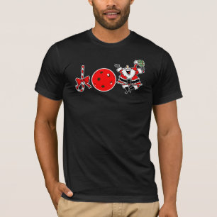 Pickleball Christmas Joy Candy Cane Santa Xmas T-Shirt