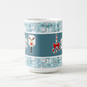 Pickleball Christmas Joy Santa Ho Ho Ho Ho Snowbal Kaffeetasse (Mittel)