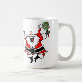 Pickleball Christmas Joy Santa Paddle Red Ball Kaffeetasse