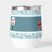 Pickleball Christmas Joy Snowflake Blue and White (Links)