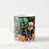 Pickleball Christmas Party Kaffeetasse (Vorderseite Links)