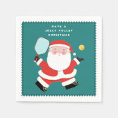 Pickleball Christmas Party Serviette (Vorderseite)
