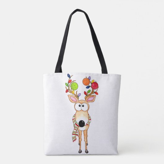 Pickleball Christmas Reindeer Tasche (Rückseite)