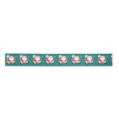Pickleball Christmas Satin Ribbon Satinband (Vorderseite)