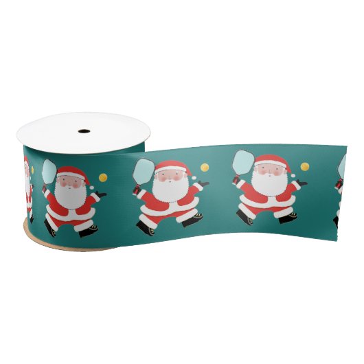 Pickleball Christmas Satin Ribbon Satinband (Spule)