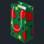 Pickleball Christmas Small Geschenktasche Kleine Geschenktüte<br><div class="desc">Creative Pickleball Weihnachtsgeschenk Tasche.</div>