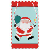 Pickleball Christmas Small Geschenktasche Kleine Geschenktüte (Rückseite)