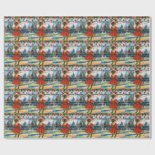 Pickleball Christmas Thema Geschenkpapier (Flach)