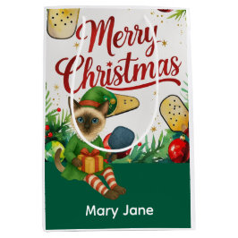 Pickleball Christmas Thema Mittlere Geschenktüte