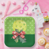 Pickleball Christmas Thema Pappteller (Party)