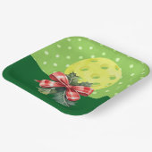 Pickleball Christmas Thema Pappteller (Gewinkelt)