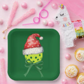 Pickleball Christmas Thema Pappteller (Party)