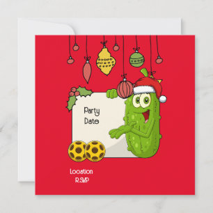 Pickleball Christmas Thema Save The Date