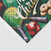 Pickleball Christmas Thema Seidenpapier (Ausschnitt)