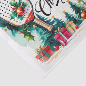 Pickleball Christmas Thema Seidenpapier (Ausschnitt)