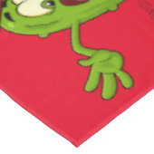 Pickleball Christmas Thema Tischdecke (Schrägansicht)