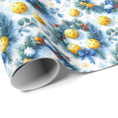 Pickleball Christmas themed Geschenkpapier (Rolleneckpunkt)