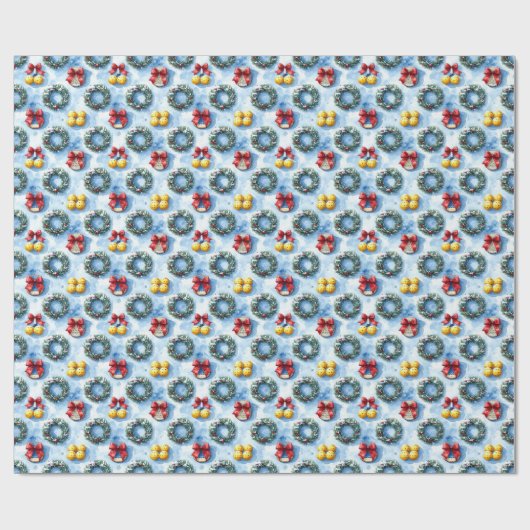 Pickleball Christmas themed Geschenkpapier (Flach)
