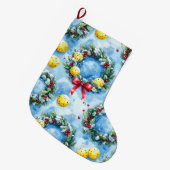 Pickleball Christmas themed Großer Weihnachtsstrumpf (Vorderansicht (hängend))