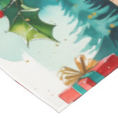 Pickleball Christmas Themed Tischdecke (Schrägansicht)