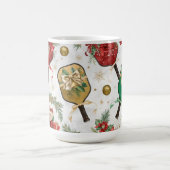 Pickleball Christmas themed with Paddle Kaffeetasse (Mittel)