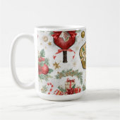 Pickleball Christmas themed with Paddle Kaffeetasse (Links)