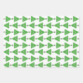 Pickleball Christmas Tree Deck the Halls Red Green Geschenkpapier Set (Vorderseite 2)