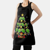 Pickleball Christmas Tree Dink Pickle Ball Player Schürze (InSitu)