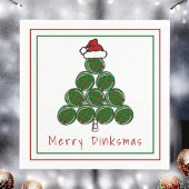 Pickleball Christmas Tree Merry Dinksmas Holiday Serviette