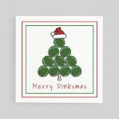 Pickleball Christmas Tree Merry Dinksmas Holiday Serviette