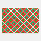 Pickleball Christmas Trees and Red Green Ornaments Geschenkpapier Set (Vorderseite 2)